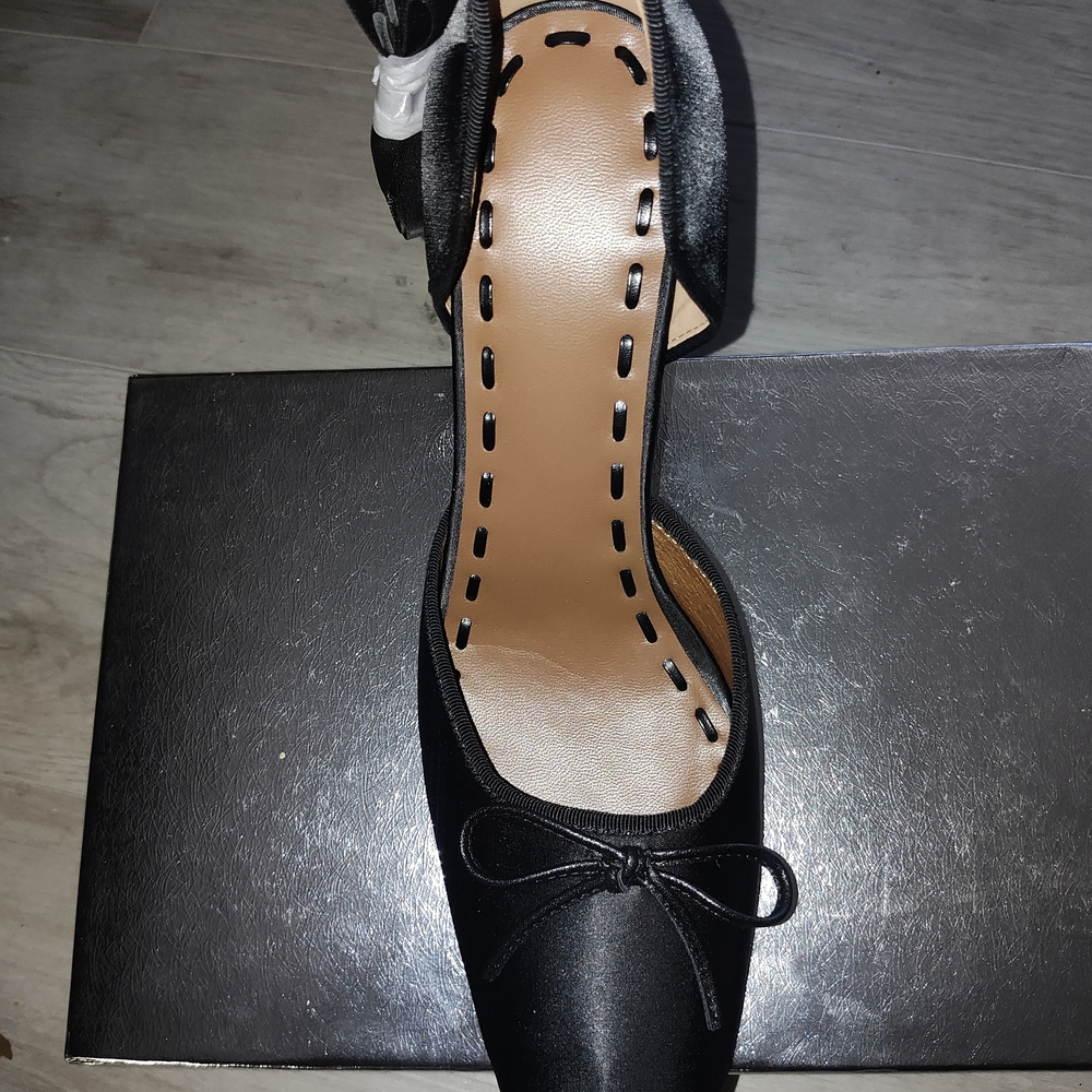 Satin Ballerina Stiletto Heels